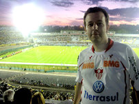Sérgio Galvani no Estádio Centenário. Montevideo - Uruguay